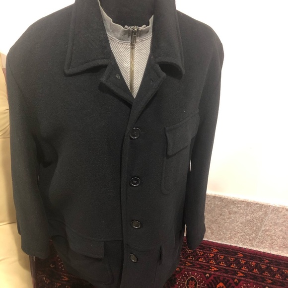 Men’s Black Wool Coat